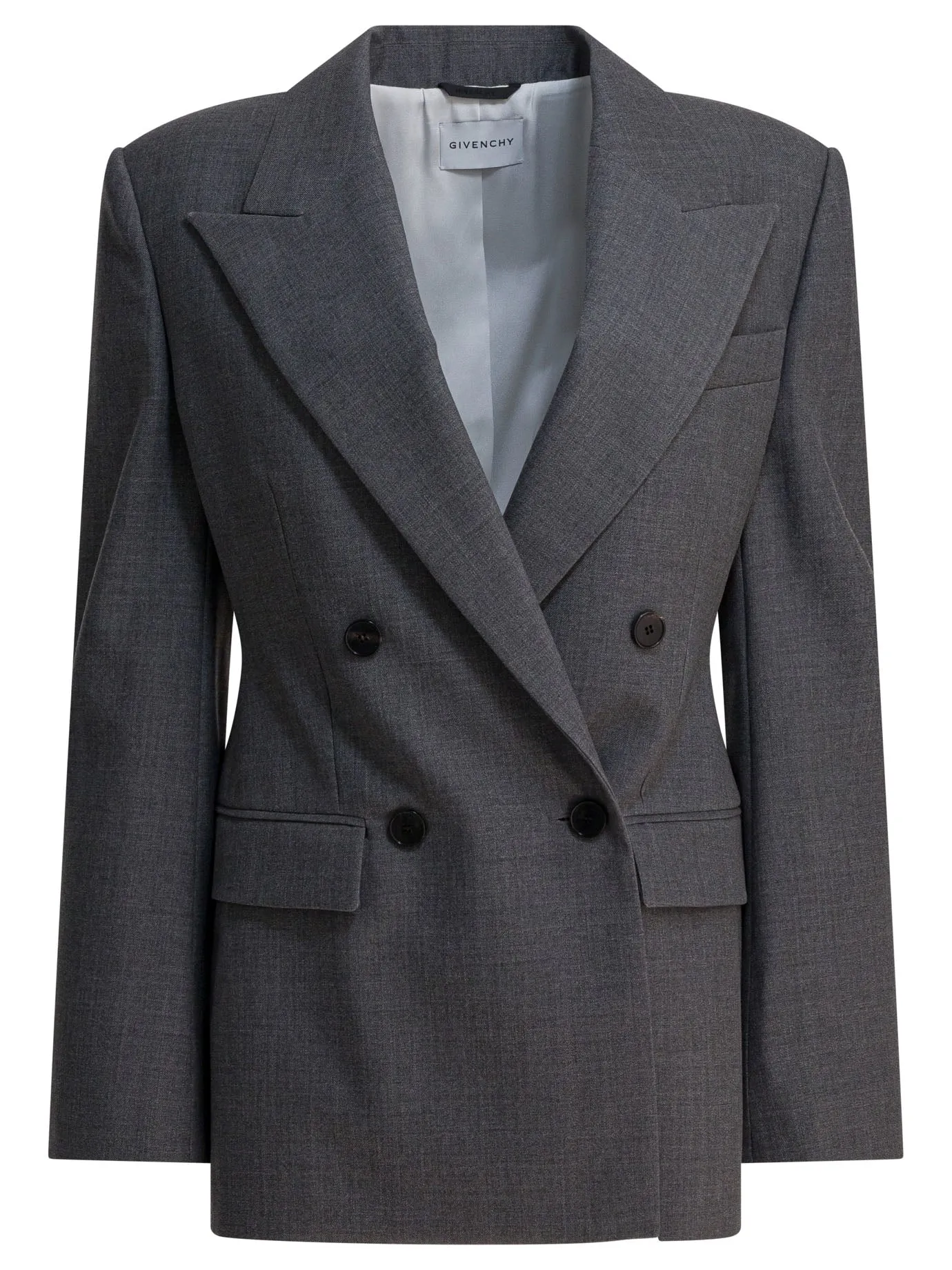 Double-breasted wool blazer sold by Lord & Taylor