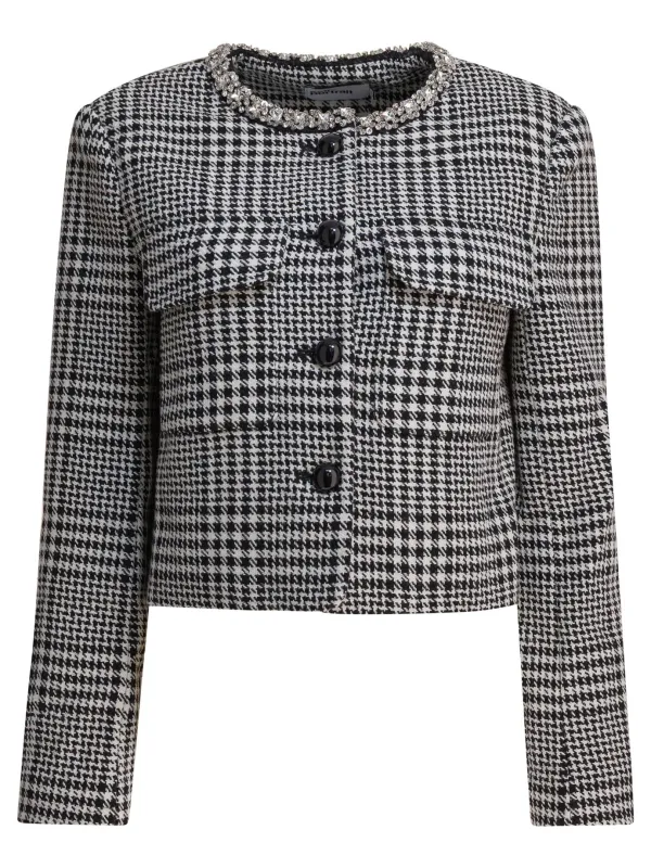 Houndstooth blazer sold by Lord & Taylor