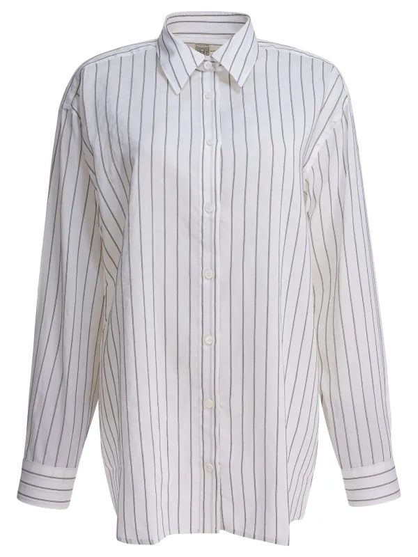 Silk blend striped shirt sold by Lord & Taylor
