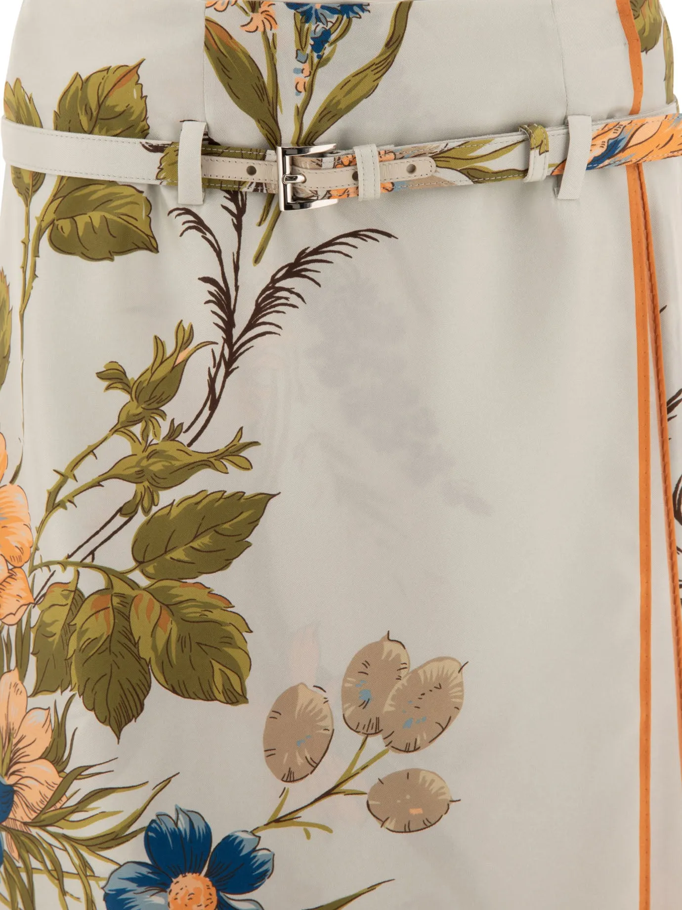 Printed silk twill skirt sold by Lord & Taylor product image thumbnail 3