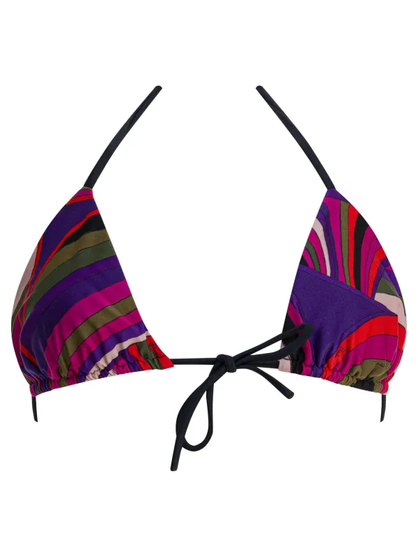 Iride print triangle bikini top sold by Lord & Taylor