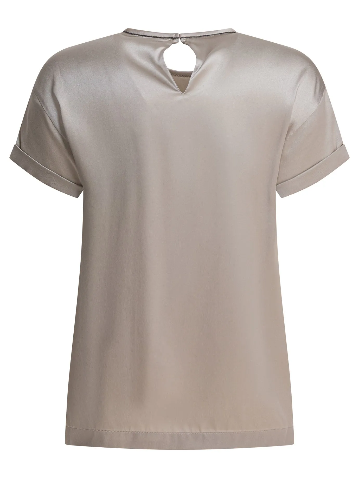 Silk crewneck t-shirt sold by Lord & Taylor product image thumbnail 2