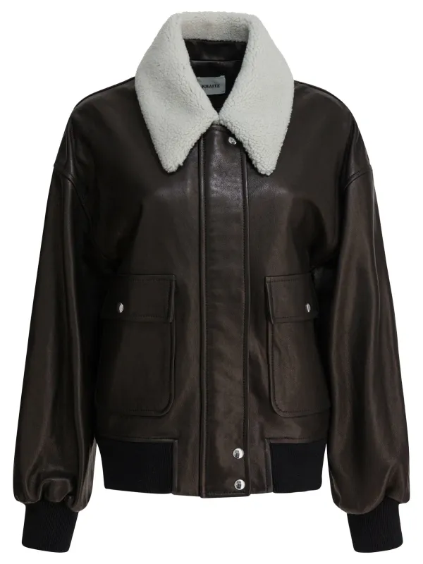 "Shellar" leather jacket sold by Lord & Taylor