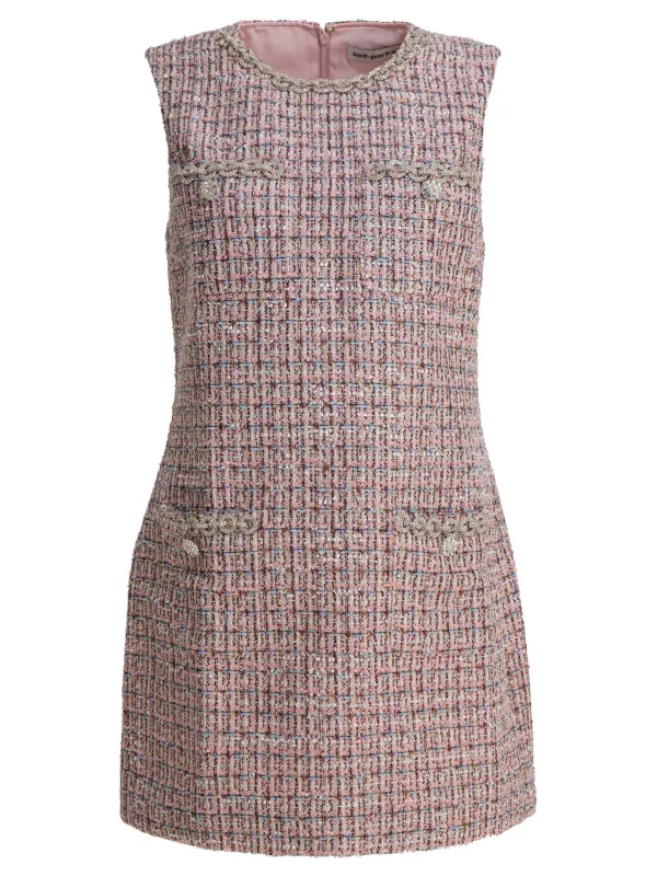 Short boucle dress made by Self-Portrait