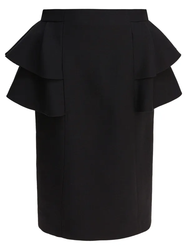 Wool and silk midi skirt made by Valentino