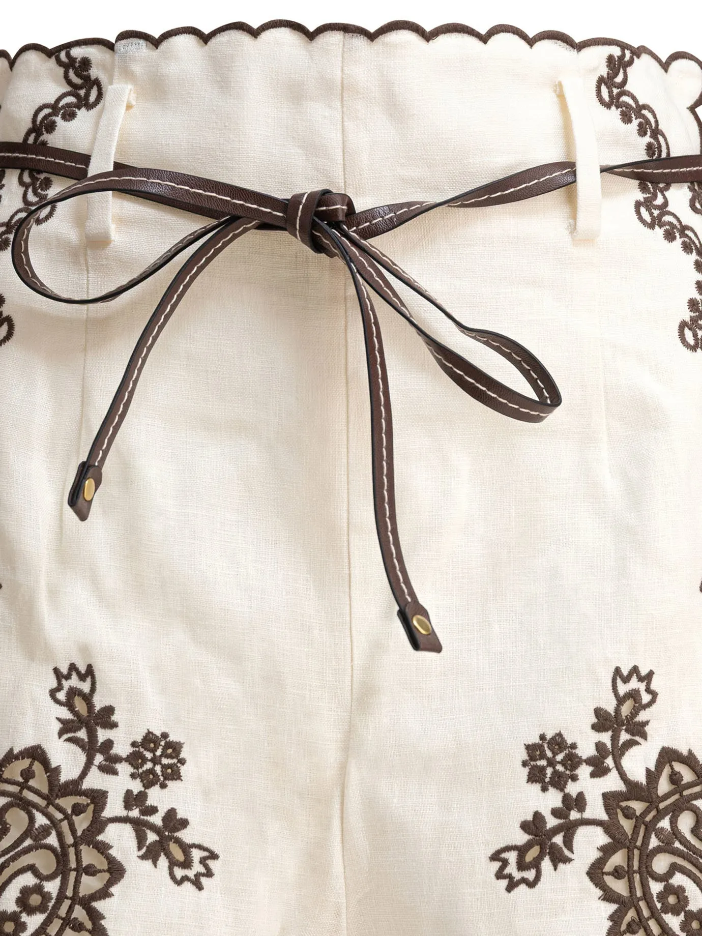 "Ascension" linen shorts sold by Lord & Taylor product image thumbnail 3