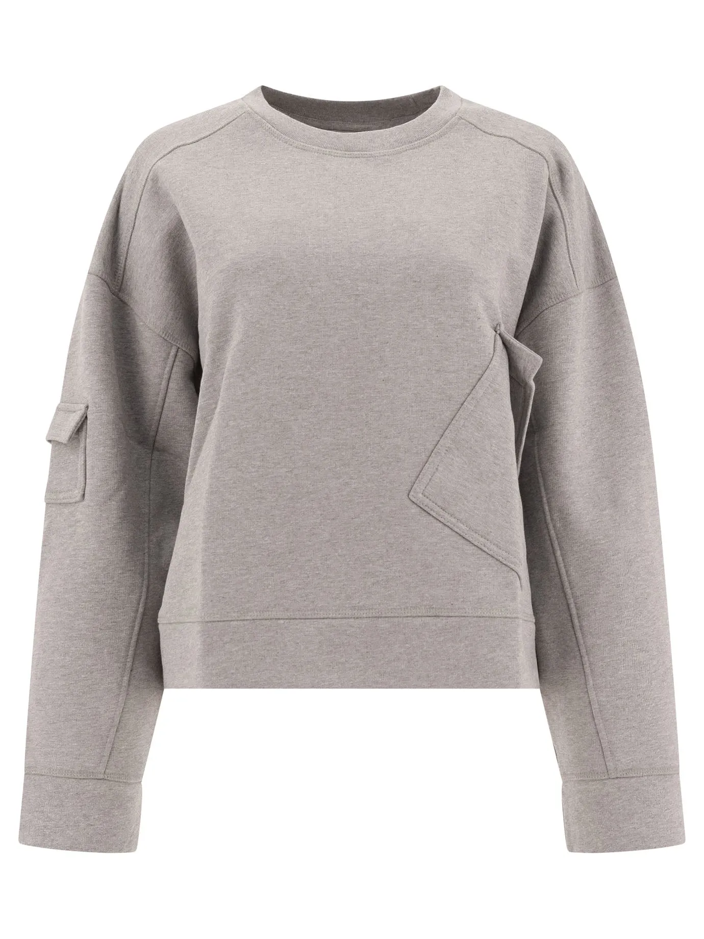Sweatshirt with asymmetrical pockets sold by Lord & Taylor