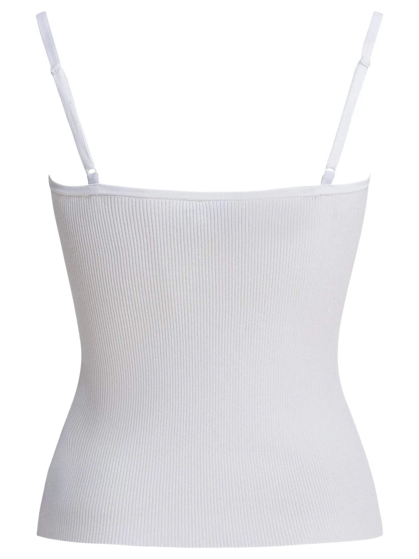 Ribbed tank top with lace neckline sold by Lord & Taylor product image thumbnail 2