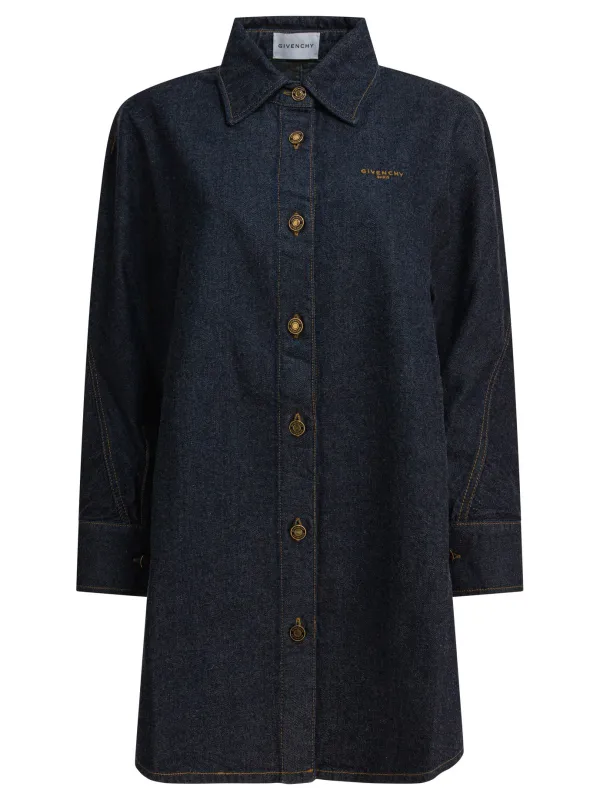 Denim shirt with embroidery GIVENCHY sold by Lord & Taylor
