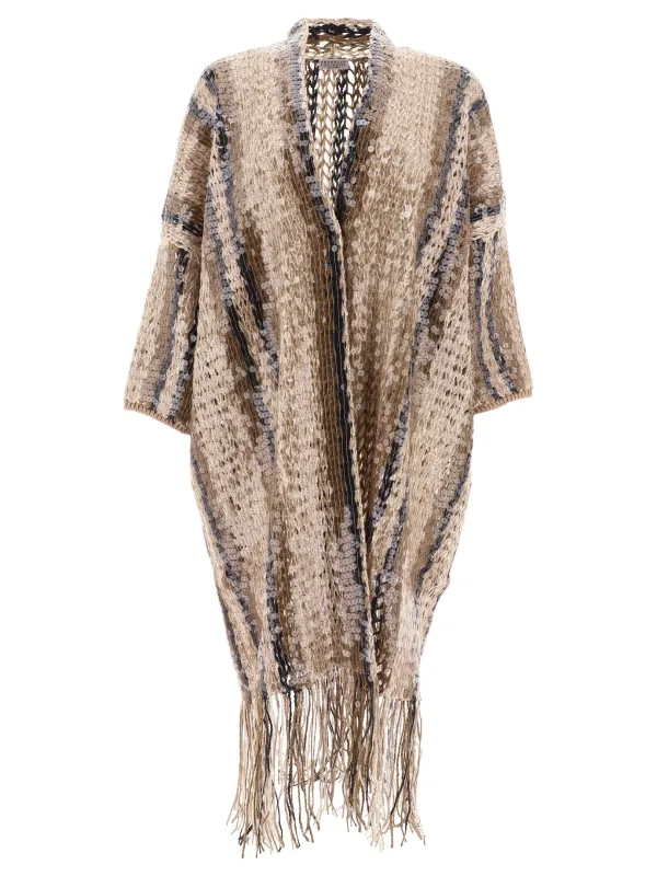 Jute and cotton cardigan sold by Lord & Taylor