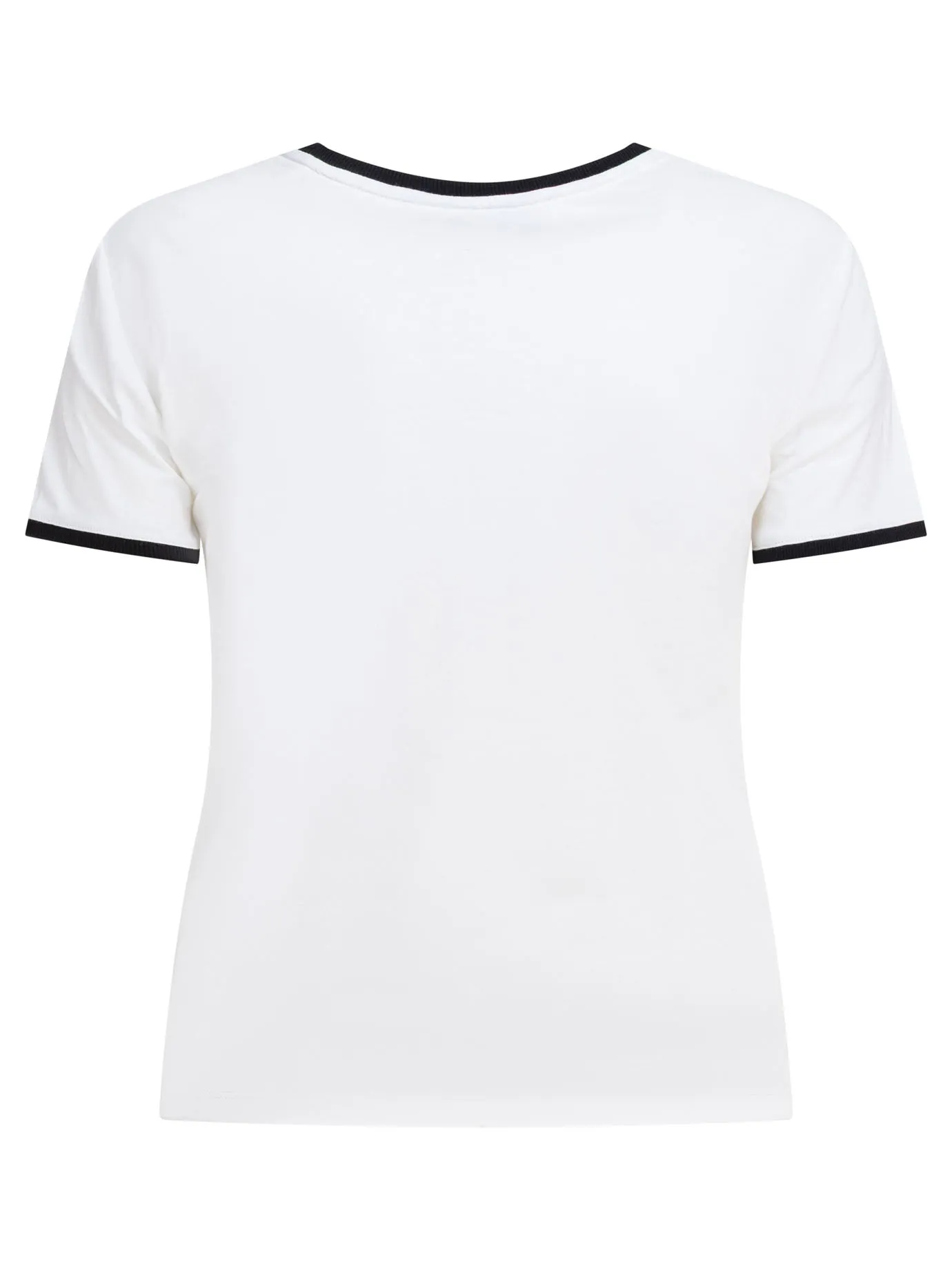 Crew-neck T-shirt with embroidered logo sold by Lord & Taylor product image thumbnail 2