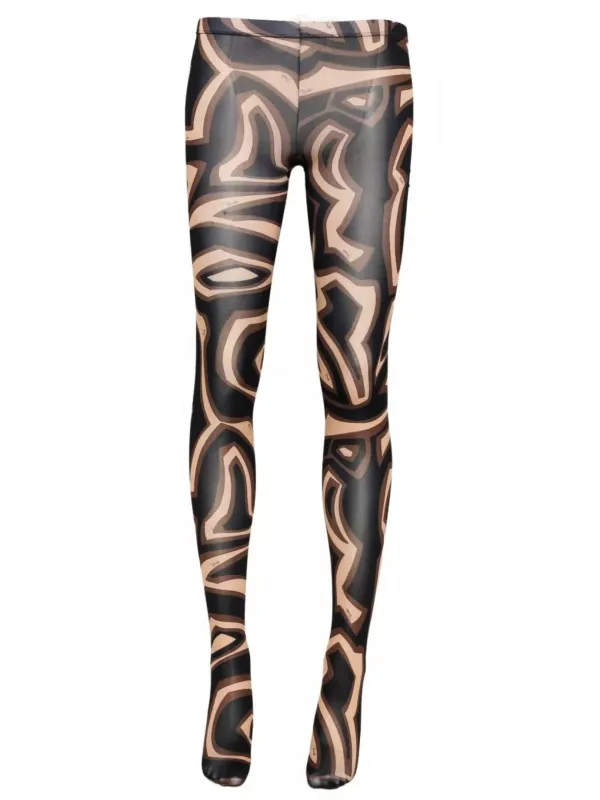 Printed jersey tights made by Lord & Taylor