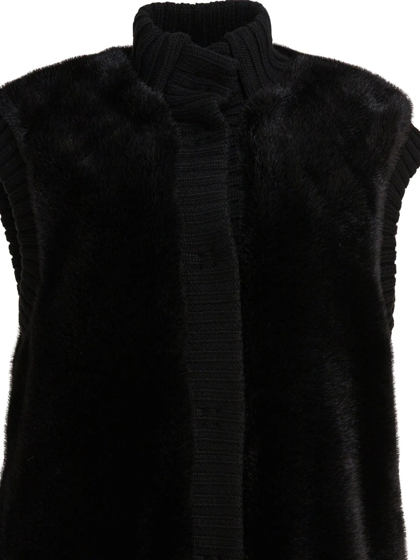 Sleeveless faux fur jacket sold by Lord & Taylor product image thumbnail 3