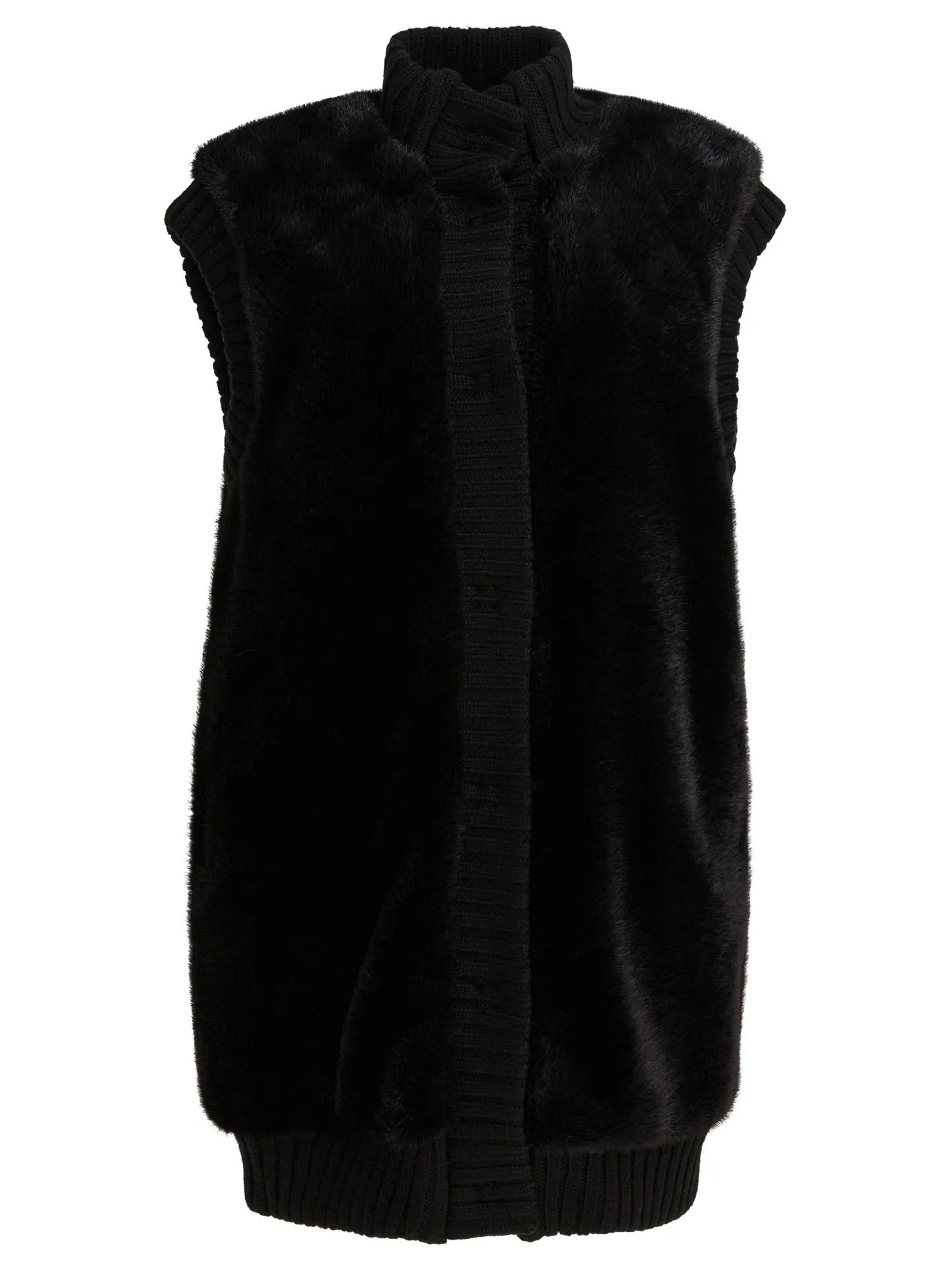 Sleeveless faux fur jacket sold by Lord & Taylor