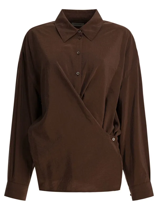 Asymmetrical silk shirt sold by Lord & Taylor