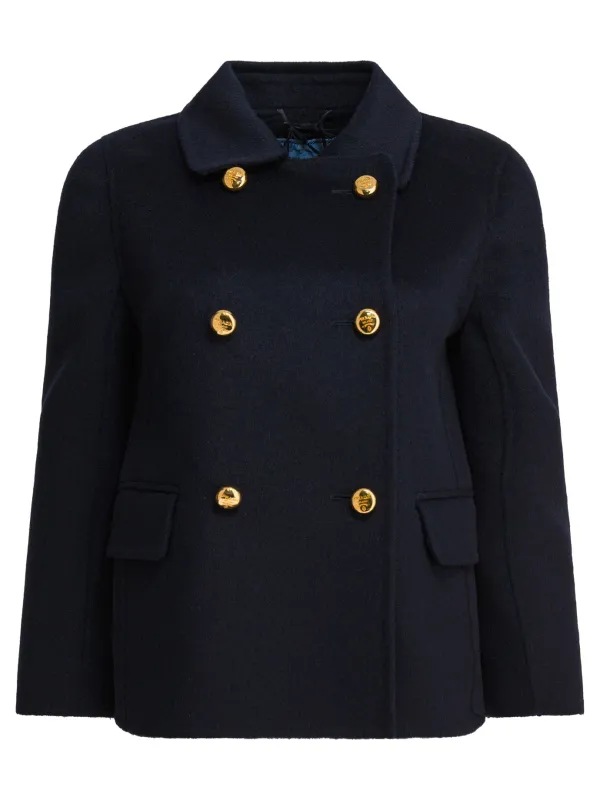 Double-breasted wool jacket made by Prada