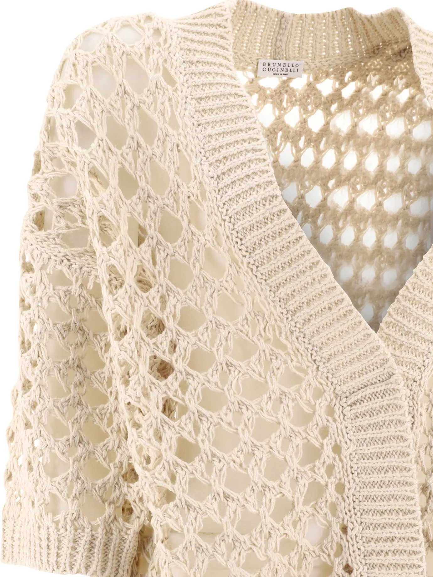 Juta and cotton mesh cardigan sold by Lord & Taylor product image thumbnail 4