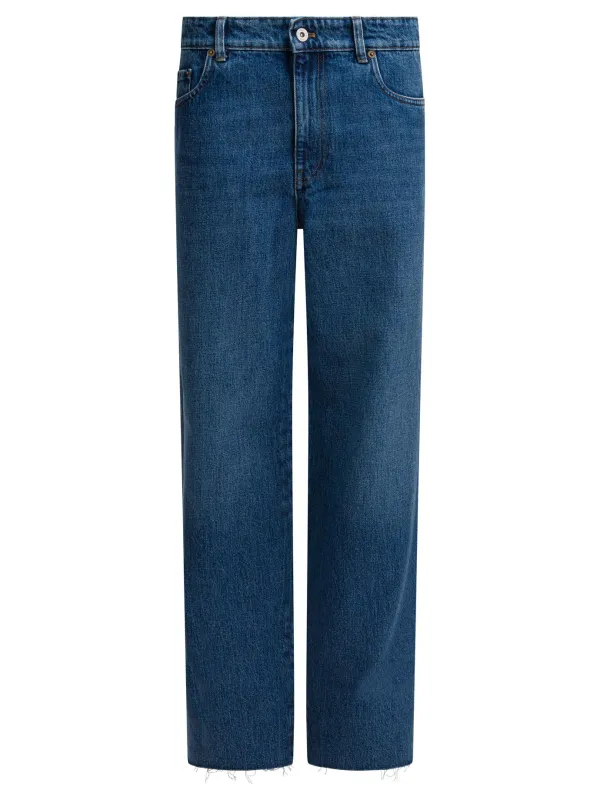 Five-pocket wide-leg jeans sold by Lord & Taylor