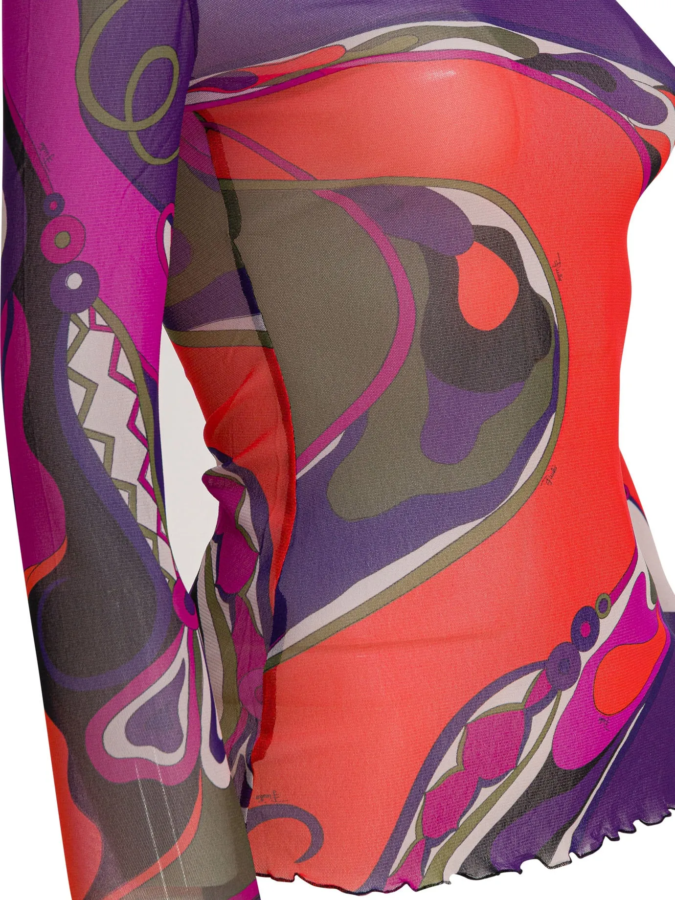 Orchidee print tulle T-shirt sold by Lord & Taylor product image thumbnail 4