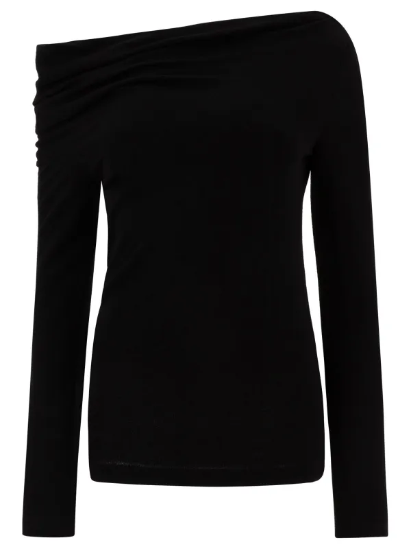 Top with draped collar sold by Lord & Taylor