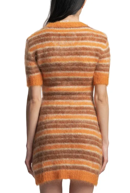 Iconic Brushed Striped Dress in Clay sold by Lord & Taylor product image thumbnail 2