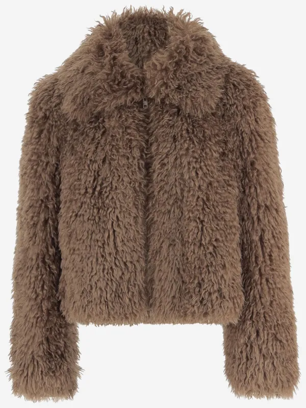 Faux Fur Jacket with Oversized Collar sold by Lord & Taylor