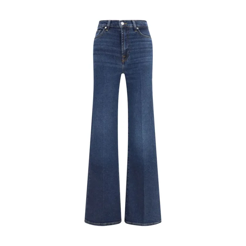 Blue Cotton Flared Jeans sold by Lord & Taylor