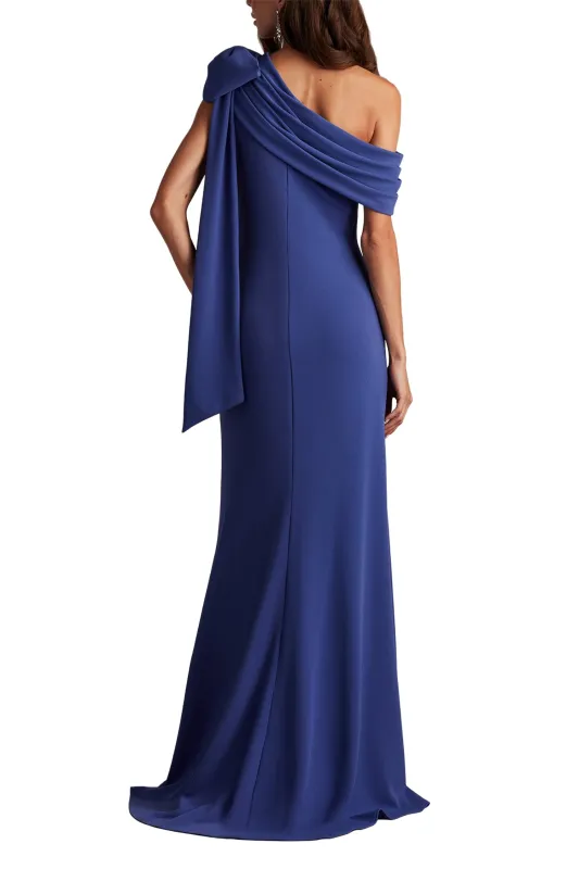 Cassia Bow-Shoulder Crepe Gown VIOLE sold by Lord & Taylor
