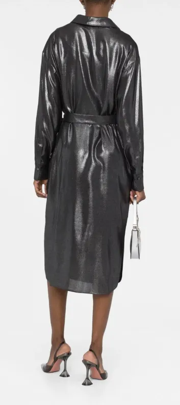 Shiny Wrap Dress sold by Lord & Taylor product image thumbnail 3