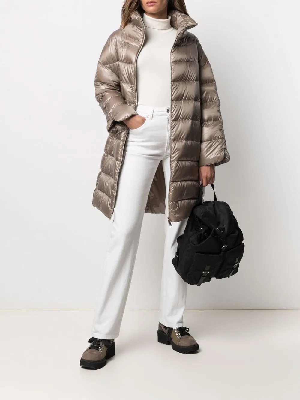 CAPPUCCINO NYLON MATILDE DOWN JACKET sold by Lord & Taylor product image thumbnail 2