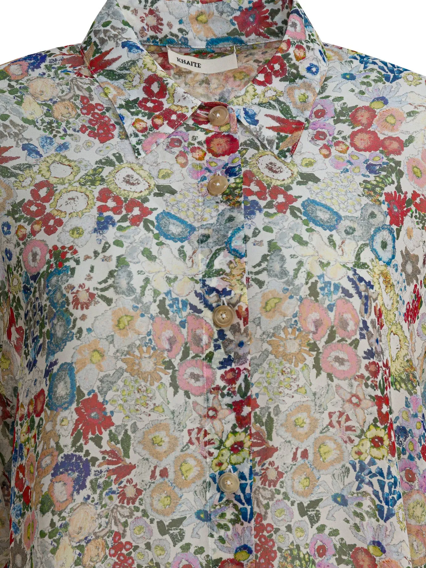 SILK FLORAL SHIRT sold by Lord & Taylor product image thumbnail 3