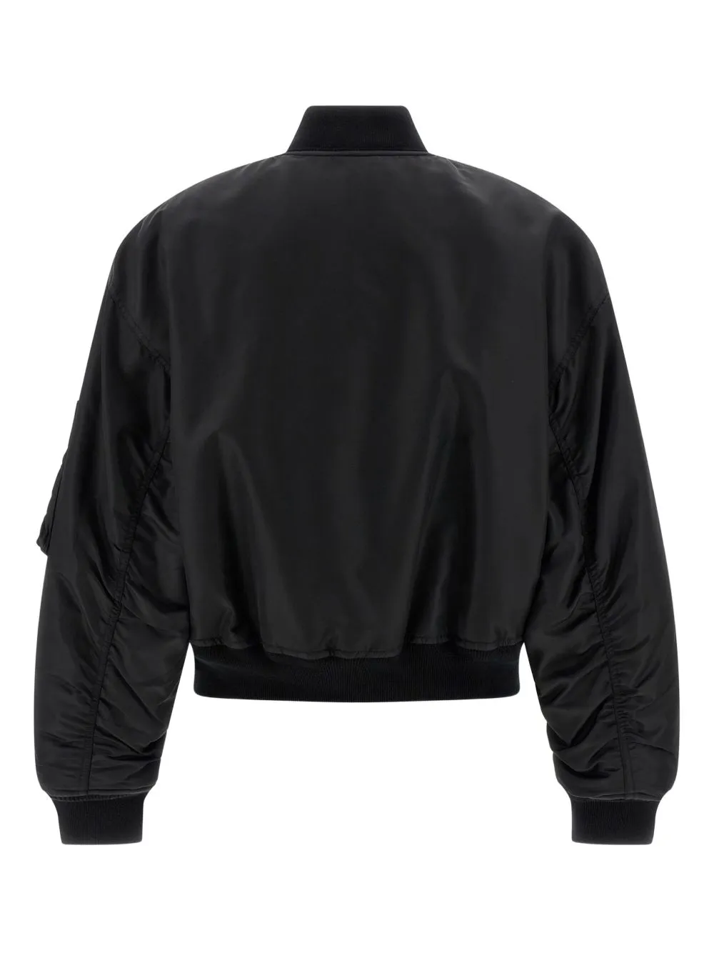 BLACK NYLON BOMBER JACKET sold by Lord & Taylor product image thumbnail 4