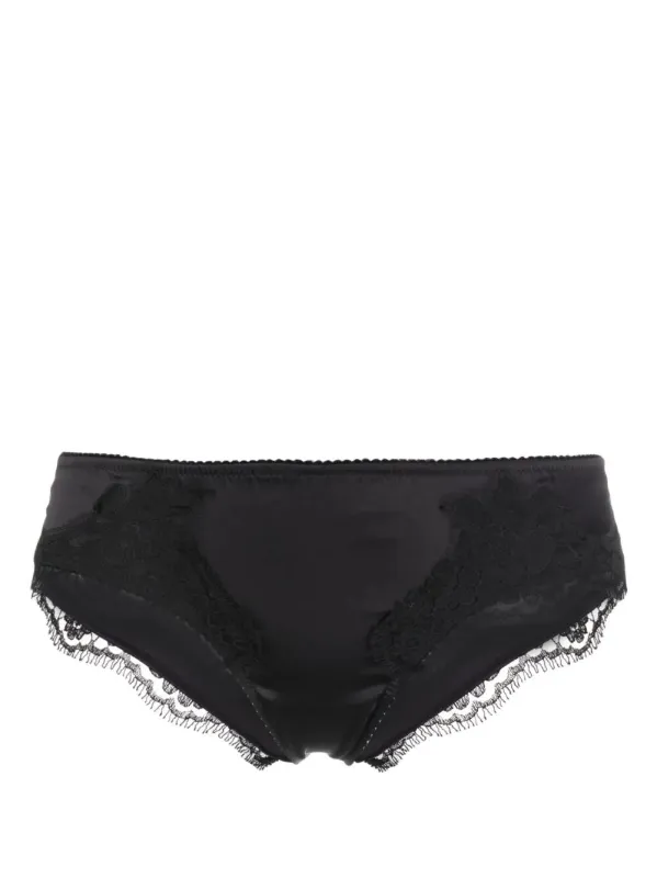SATIN BRIEFS WITH LACE DETAILING sold by Lord & Taylor