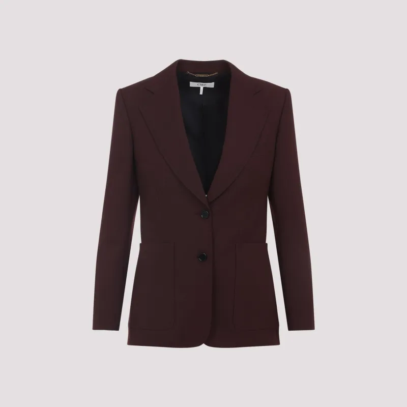 SINGLE BREASTED TAILORED JACKET made by Chloe