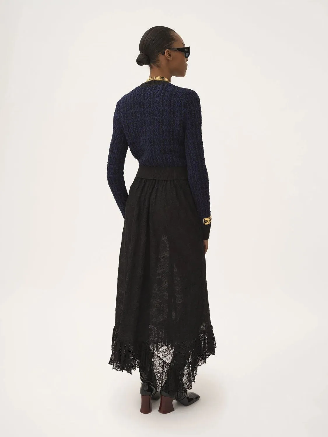 NAVY WOOL PULLOVER sold by Lord & Taylor product image thumbnail 4