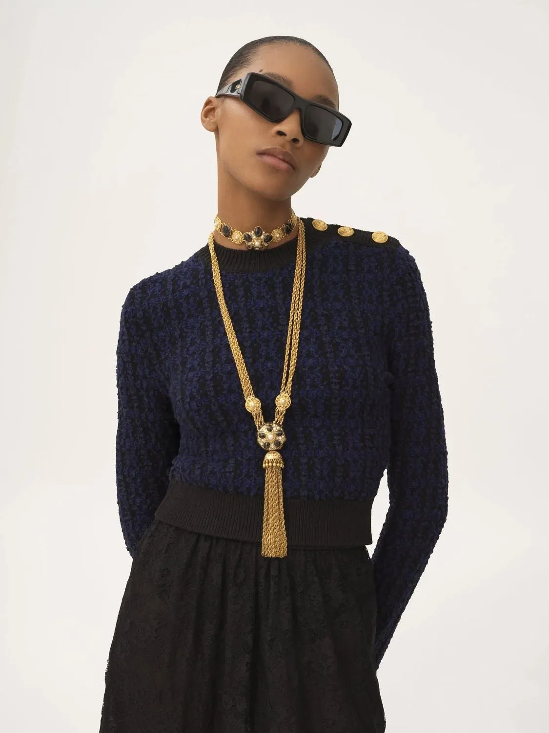 NAVY WOOL PULLOVER sold by Lord & Taylor product image thumbnail 3