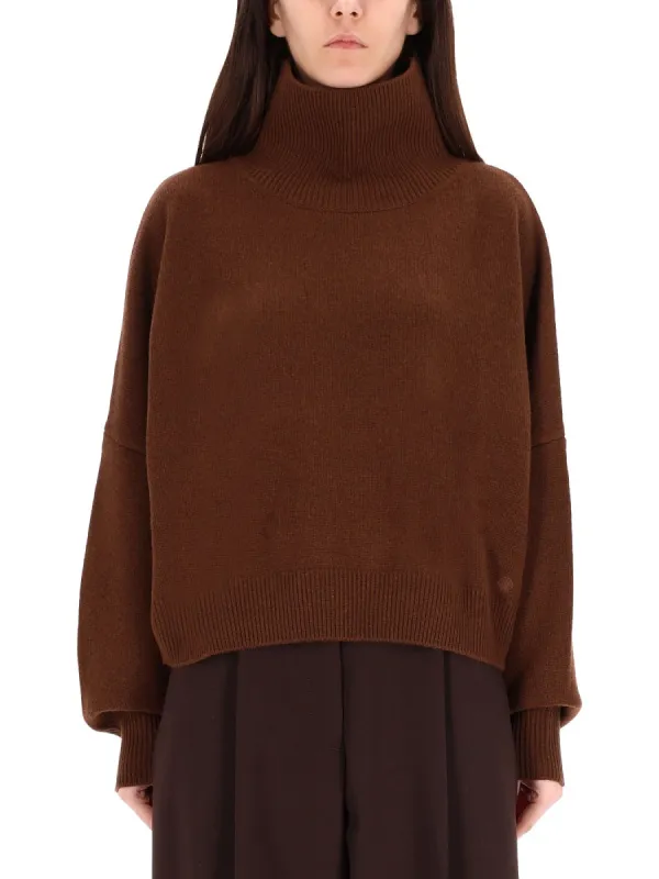 BROWN WOOL-CASHMERE SWEATER sold by Lord & Taylor