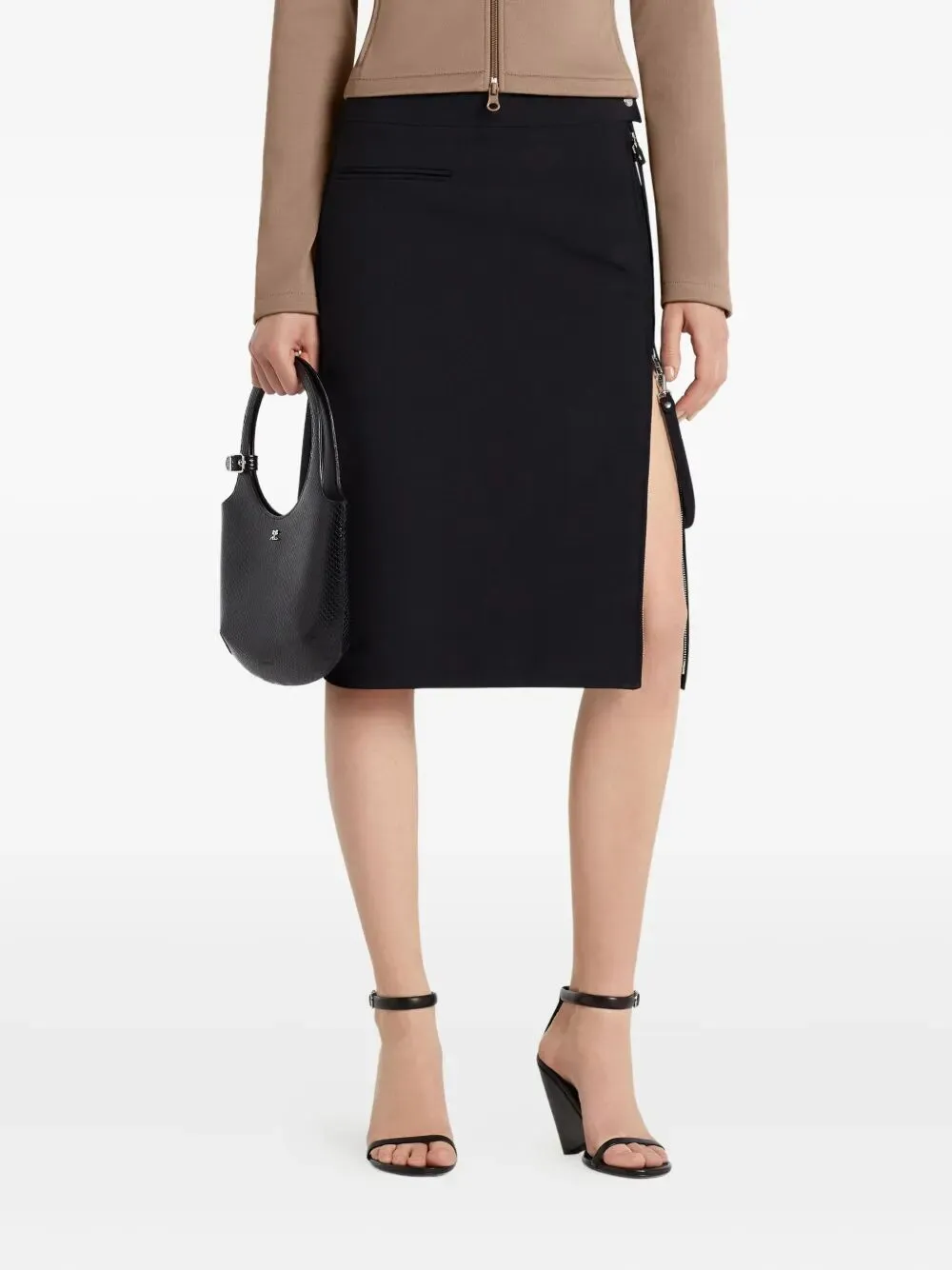 MIDI SKIRT WITH ZIPPER sold by Lord & Taylor