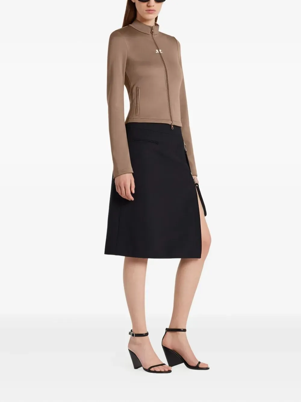 MIDI SKIRT WITH ZIPPER sold by Lord & Taylor product image thumbnail 2