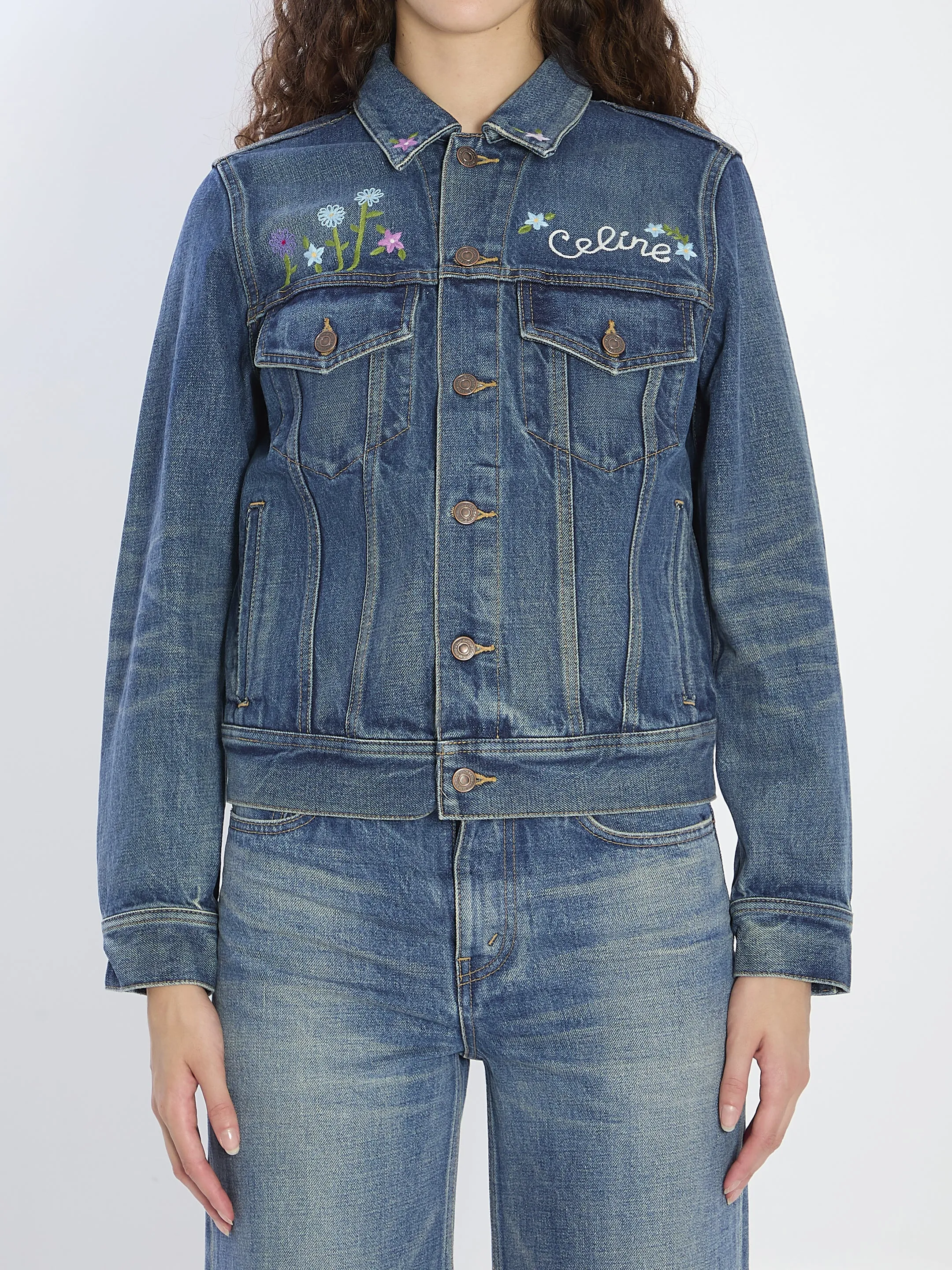 DENIM JACKET WITH EMBROIDERY sold by Lord & Taylor