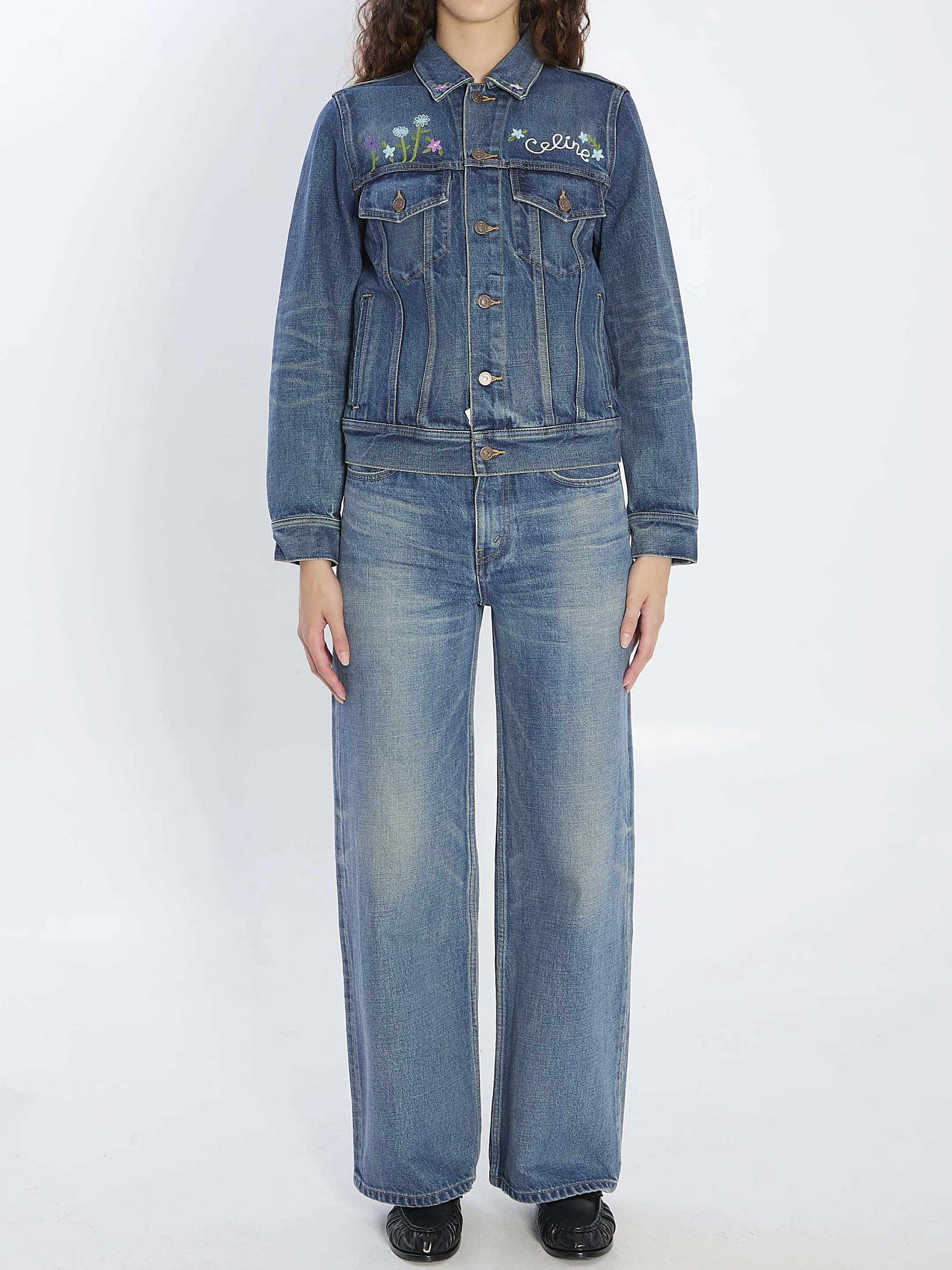 DENIM JACKET WITH EMBROIDERY sold by Lord & Taylor product image thumbnail 5