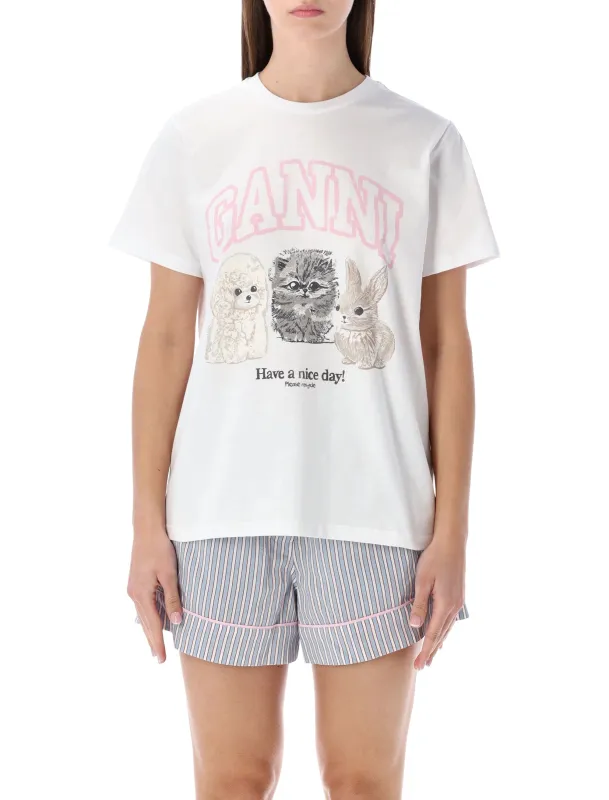 GANNI ANIMAL PRINT T-SHIRT sold by Lord & Taylor