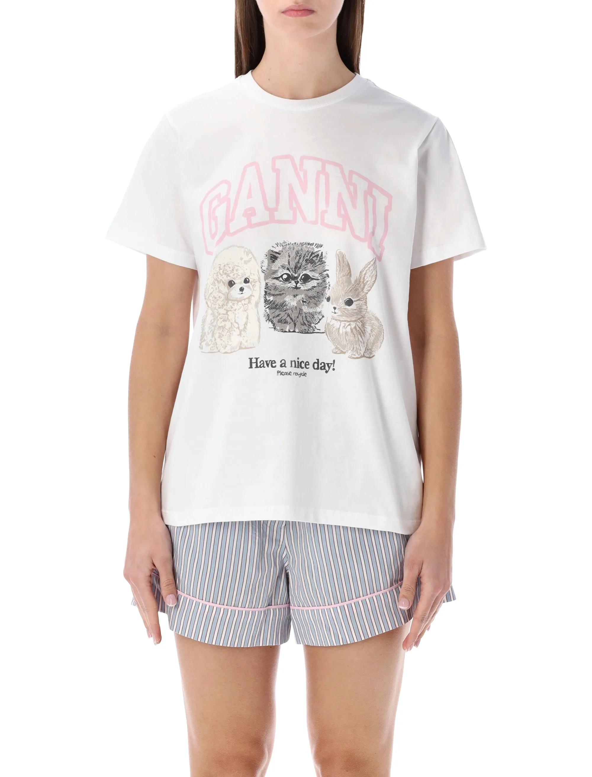GANNI ANIMAL PRINT T-SHIRT sold by Lord & Taylor