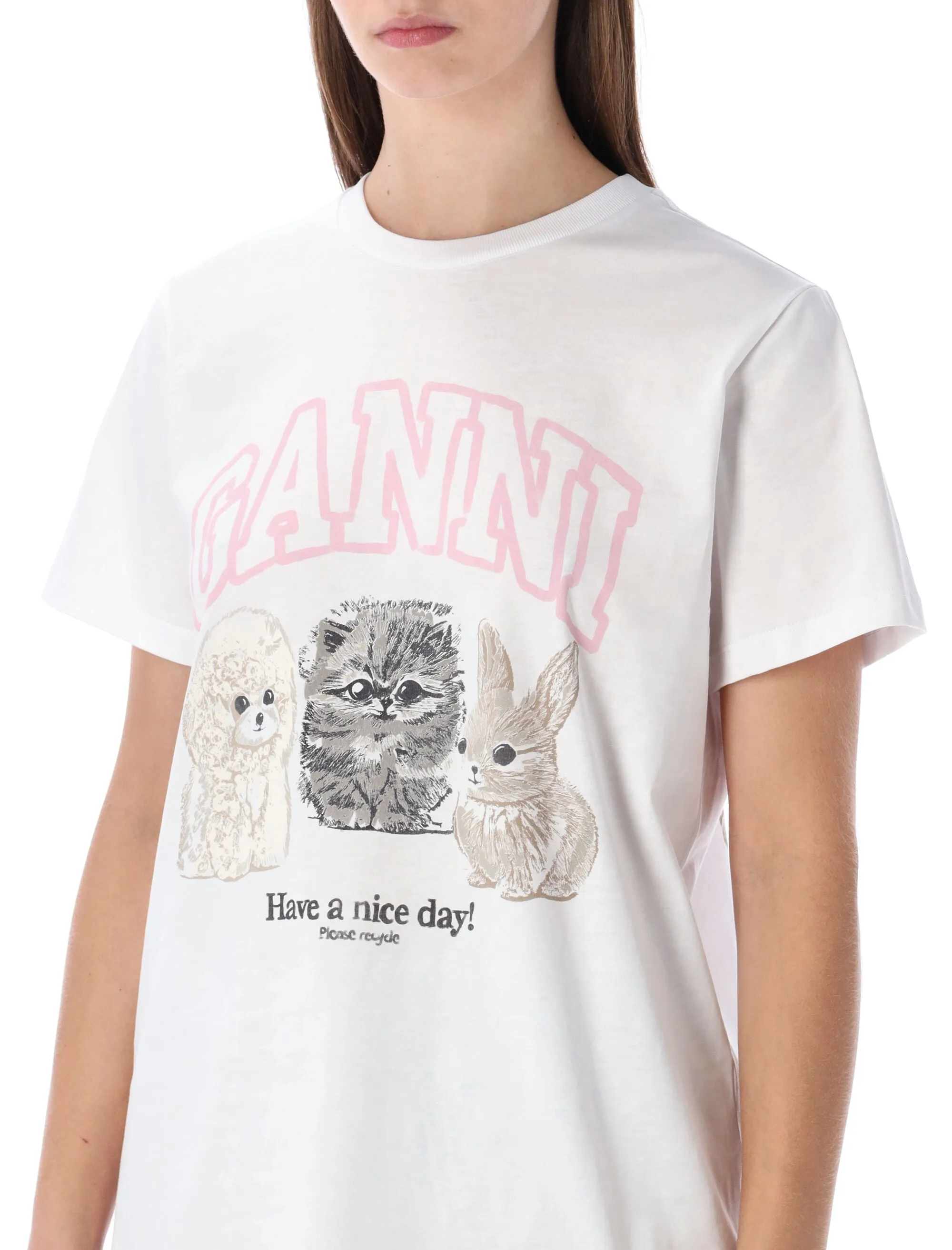 GANNI ANIMAL PRINT T-SHIRT sold by Lord & Taylor product image thumbnail 3