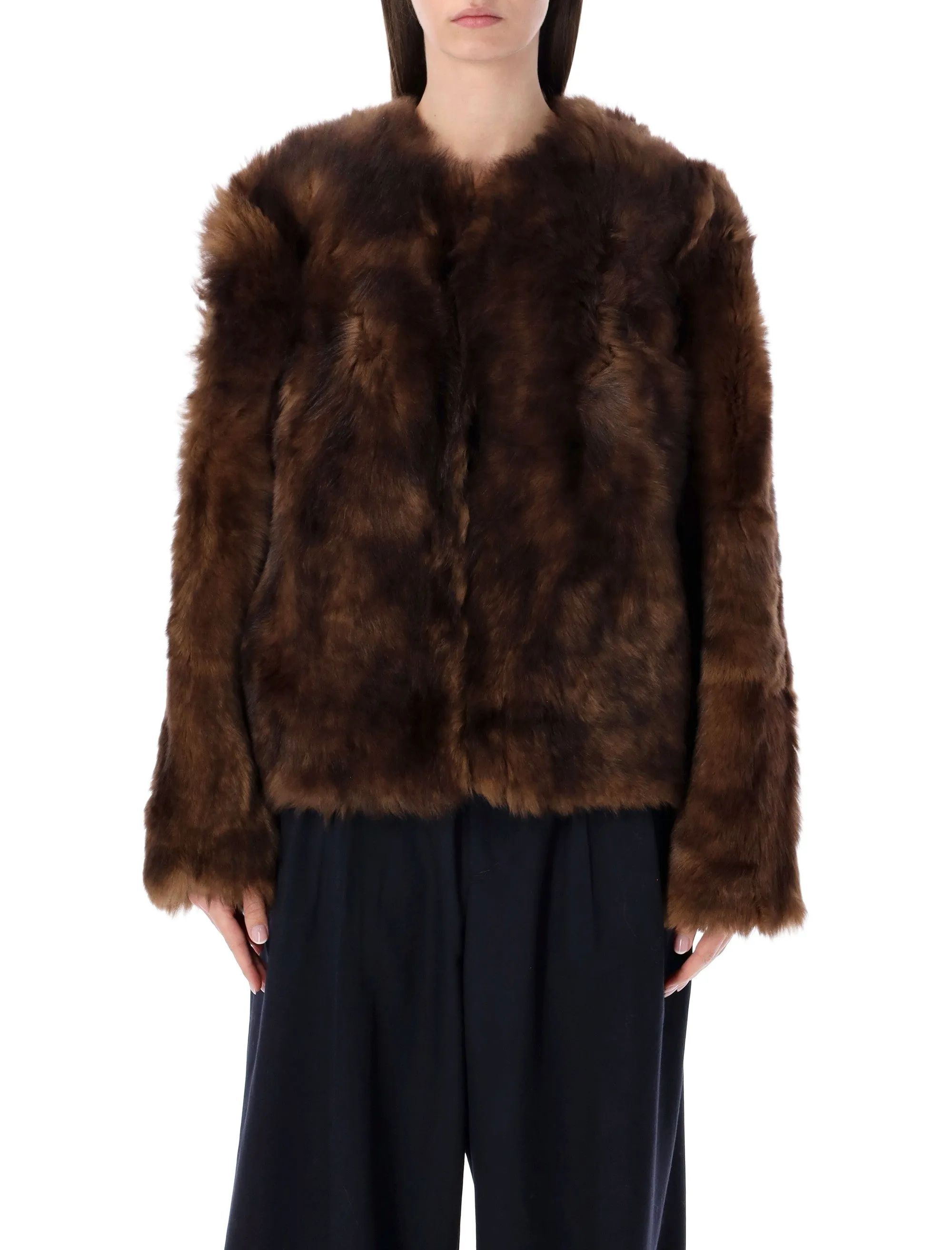 ZIMMERMANN HYPNOTIC BROWN SHEARLING JACKET sold by Lord & Taylor