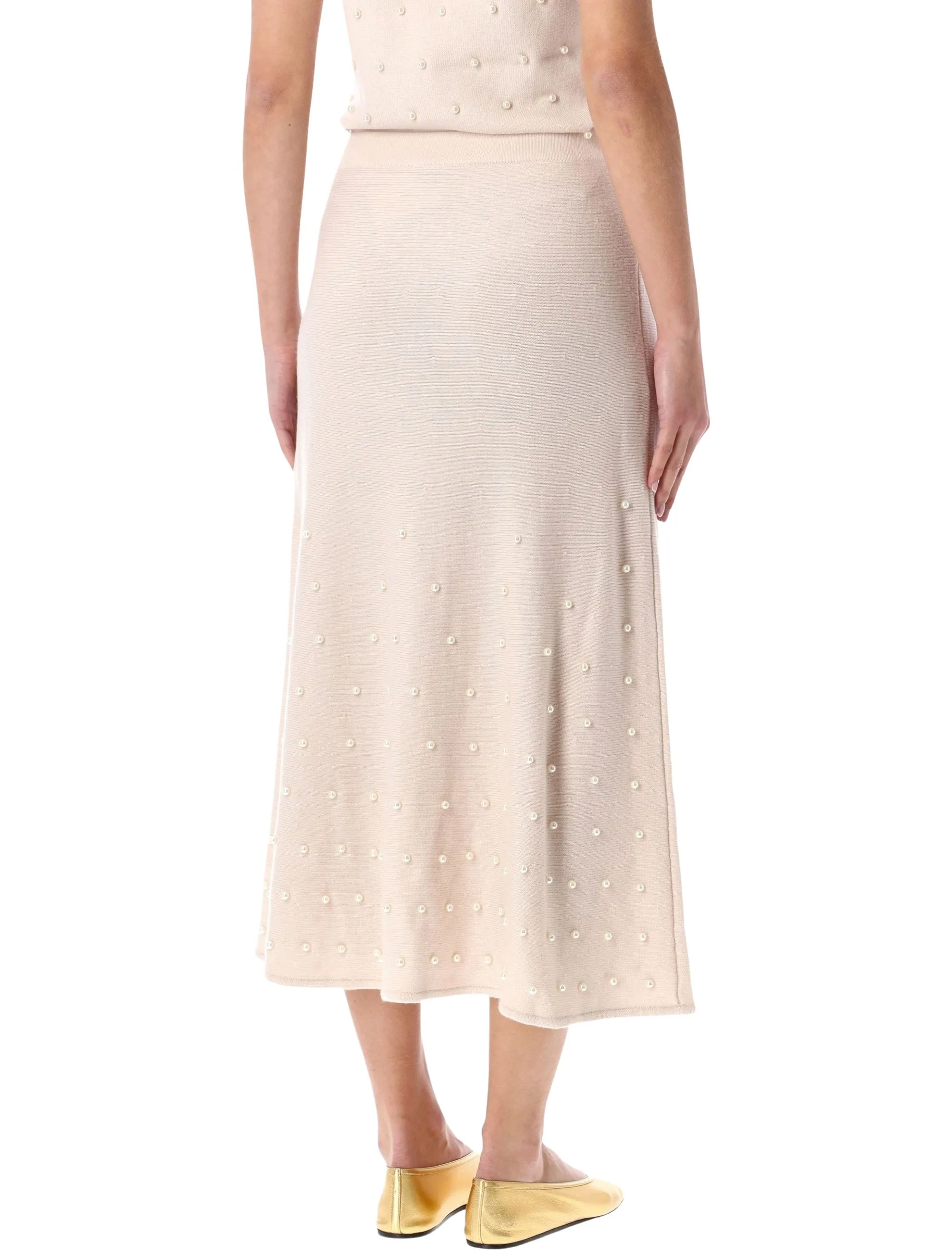 ZIMMERMANN HYPNOTIC CREAM BEADED MIDI SKIRT sold by Lord & Taylor product image thumbnail 2