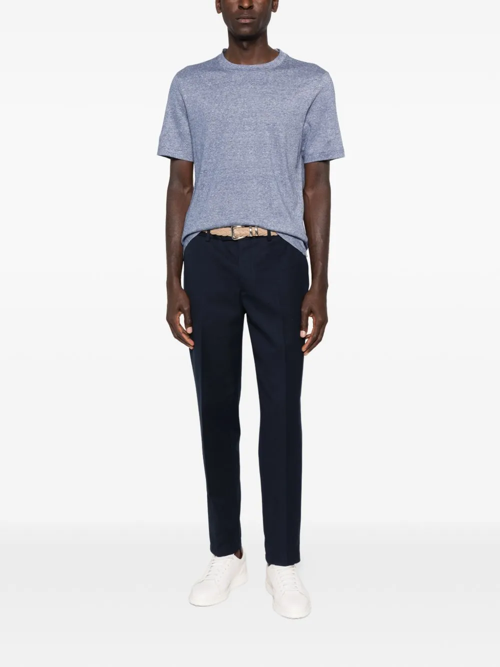 LINEN BLEND T-SHIRT sold by Lord & Taylor product image thumbnail 4