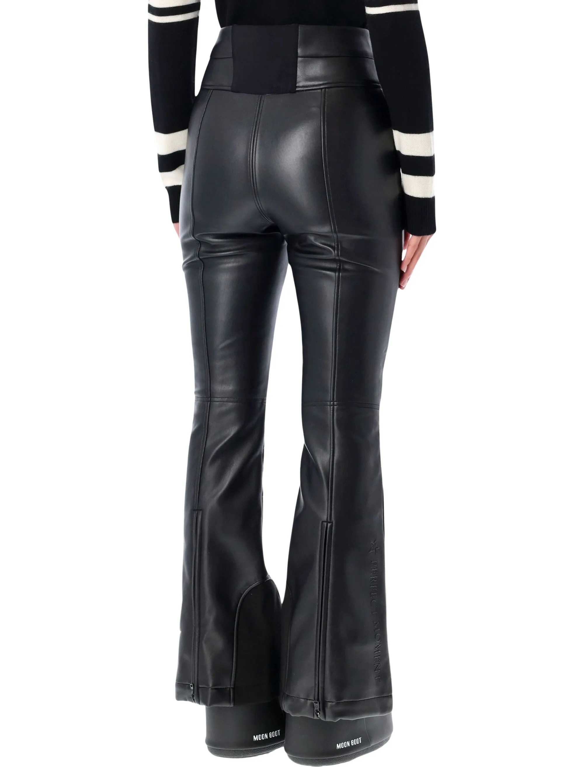 PERFECT MOMENT BLACK FAUX LEATHER FLARED SKI PANTS sold by Lord & Taylor product image thumbnail 2