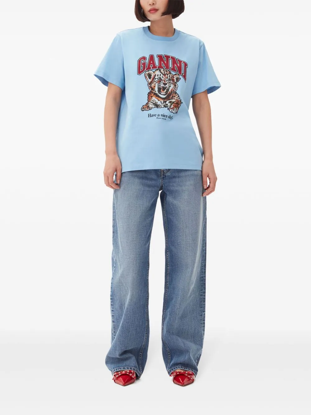 COTTON T-SHIRT WITH PRINT sold by Lord & Taylor product image thumbnail 5