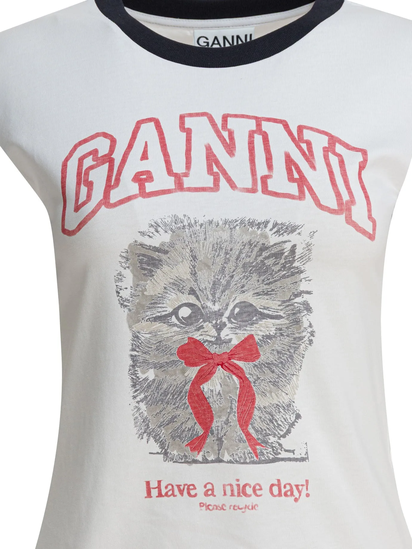 "KITTY" COTTON T-SHIRT sold by Lord & Taylor product image thumbnail 3